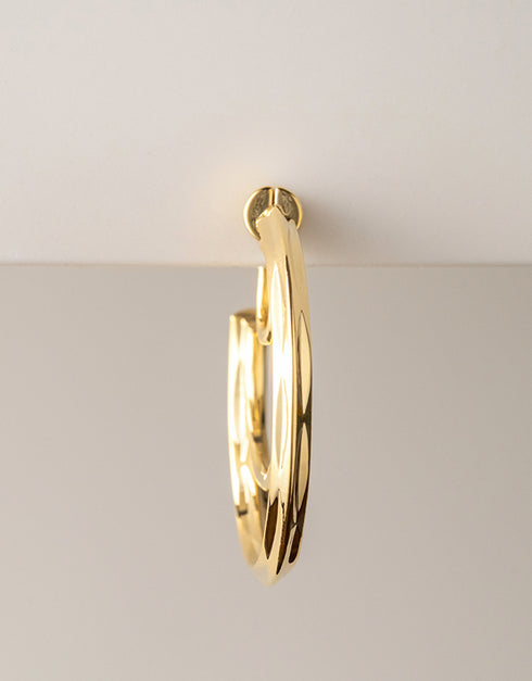 AURA HOOP EARRING GOLD