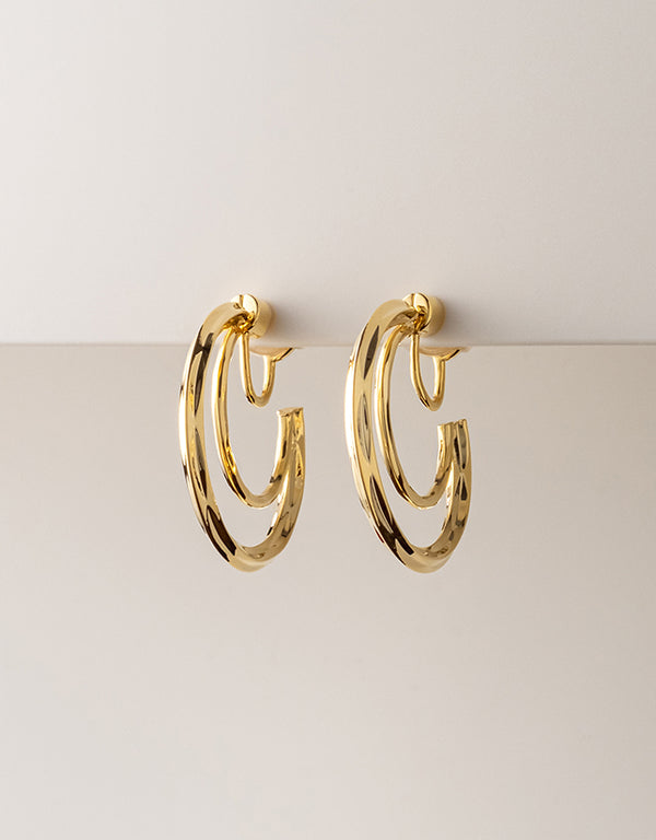 AURA HOOP EARRING GOLD