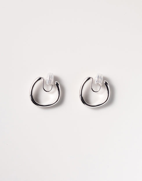 LIORA HOOP EARRINGS SILVER