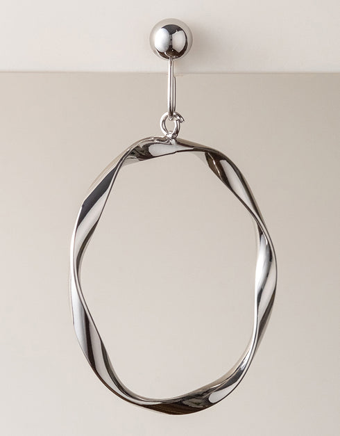 ZORA HOOP EARRINGS SILVER