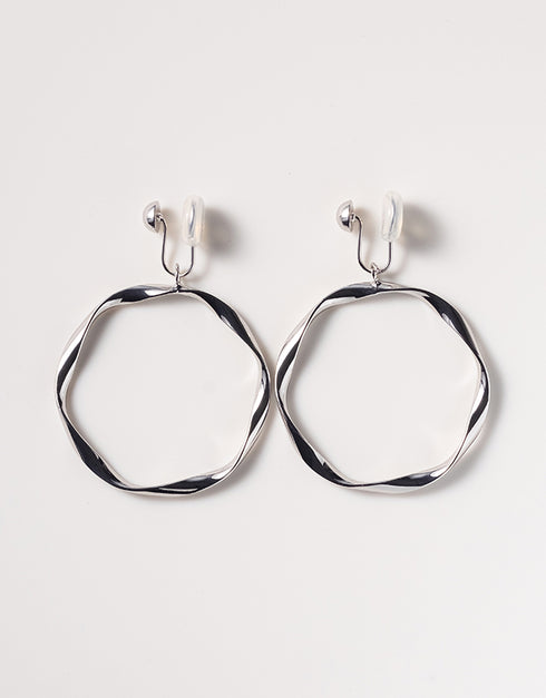 ZORA HOOP EARRINGS SILVER