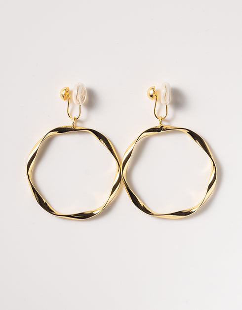 ZORA HOOP EARRINGS GOLD