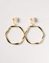 ZORA HOOP EARRINGS GOLD