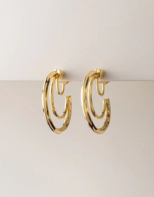 AURA HOOP EARRING GOLD