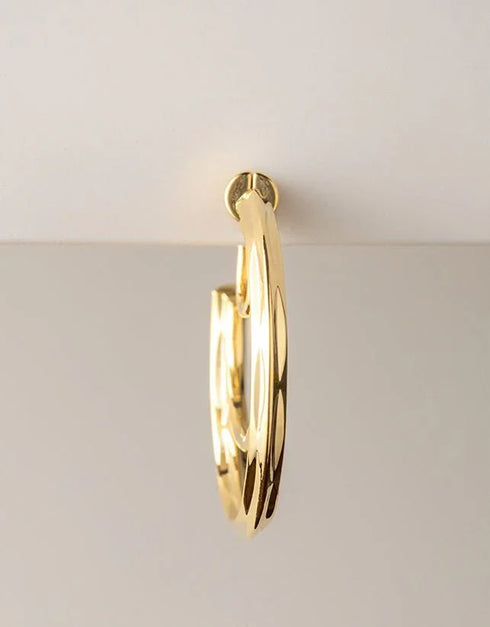 AURA HOOP EARRING GOLD
