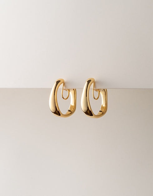 Gold hoop earrings