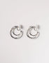 AURA HOOP EARRING SILVER - ESTELA