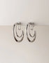 AURA HOOP EARRING SILVER - ESTELA